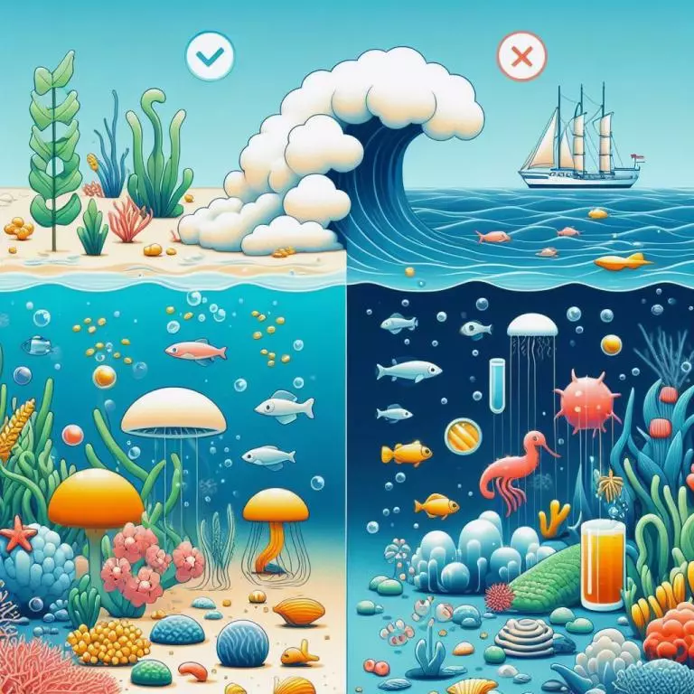 🌊 Влияние водорослей на экосистему океана: плюсы и минусы 🌊: 🌈 Что такое цветение водорослей и почему оно происходит? 🌈