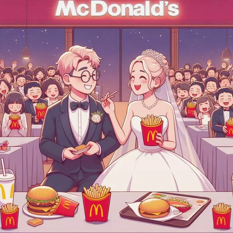 🍔 Как Макдоналдс стал популярным местом для проведения бракосочетаний в Азии 🍟: 🎁 Что входит в пакет свадебных услуг от Макдоналдс? 🎁