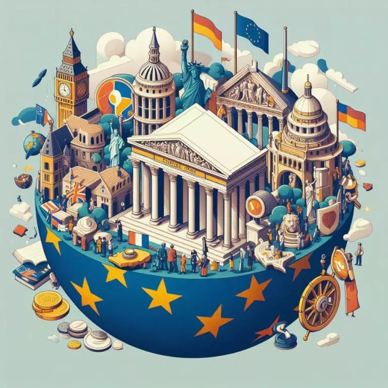 🌍 Европейский союз: история, структура, достижения и проблемы 🌍: 🌟 Расширение и углубление европейской интеграции: от общего рынка к единой валюте и политике 🌟